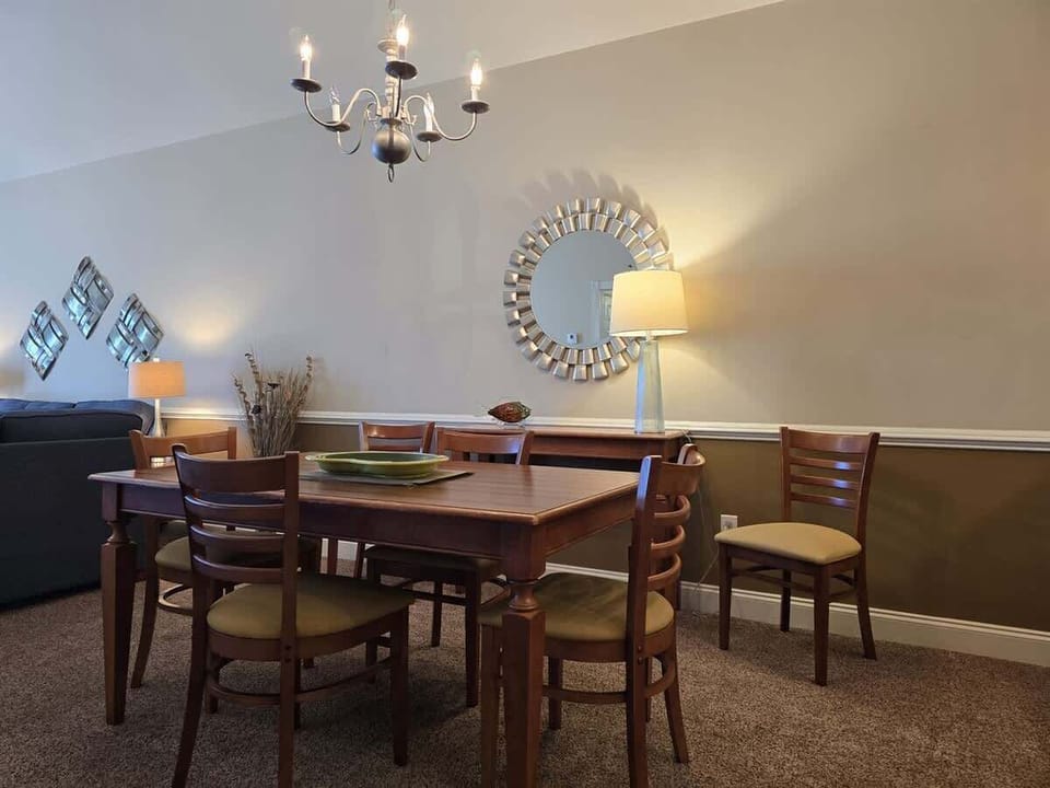 Dining table for 6 - perfect for day planning, a work space, game night, or just a tasty meal