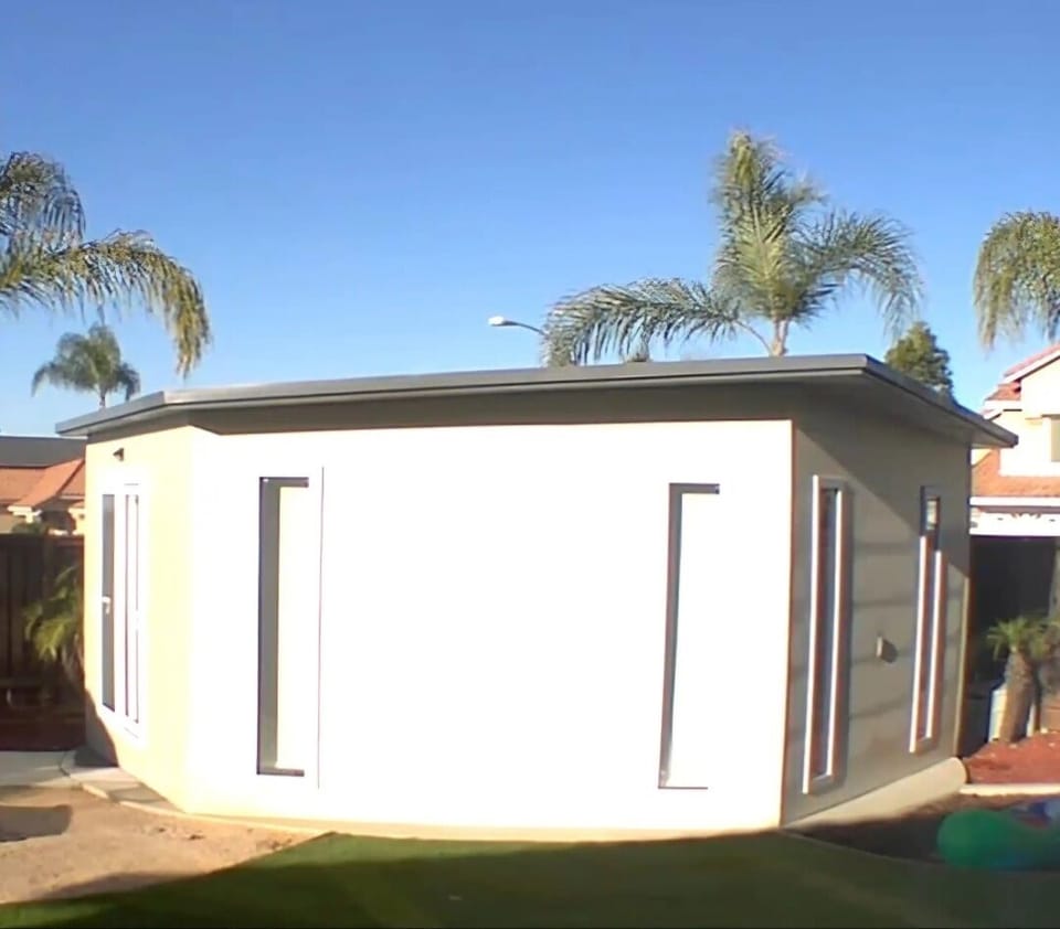 exterior of space with blinds closed