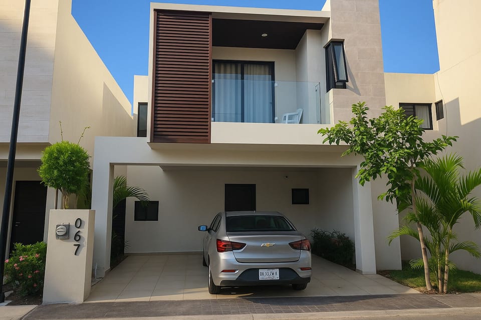 Front view of the house