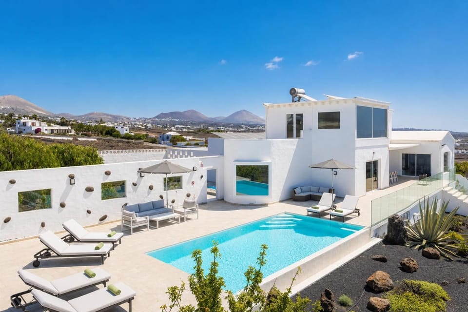 Beautiful villa with private pool, terrace, and garden with panoramic sea views