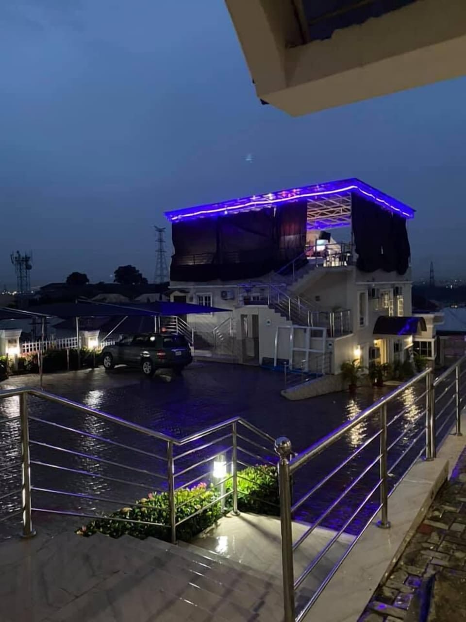 Front of property - evening/night