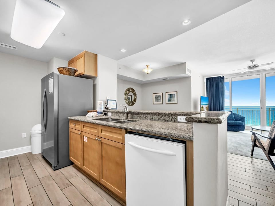 Condo, Multiple Beds (Aqua Resort 1111) | Private kitchen | Oven, toaster, cookware/dishes/utensils
