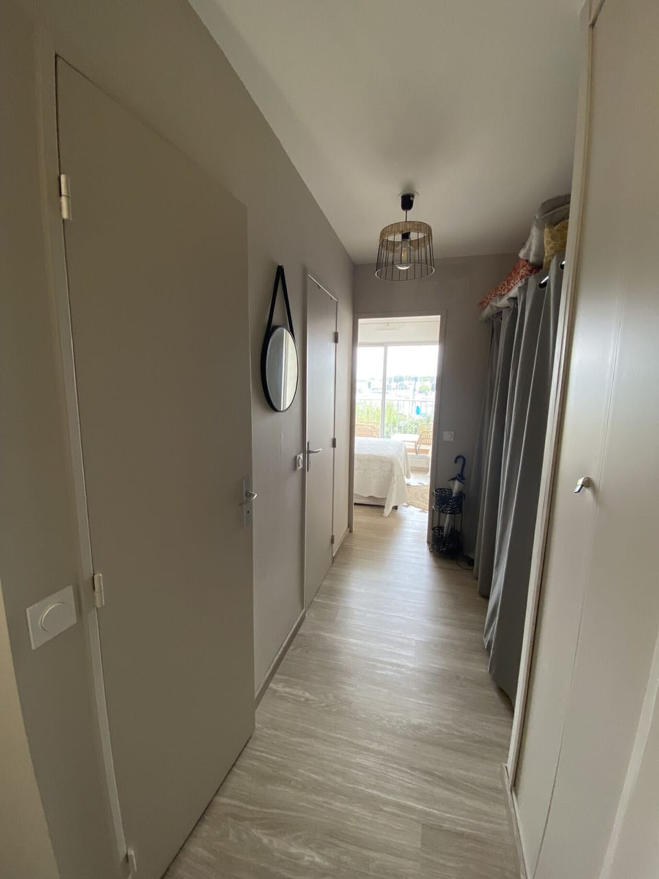 Hallway leading to the room