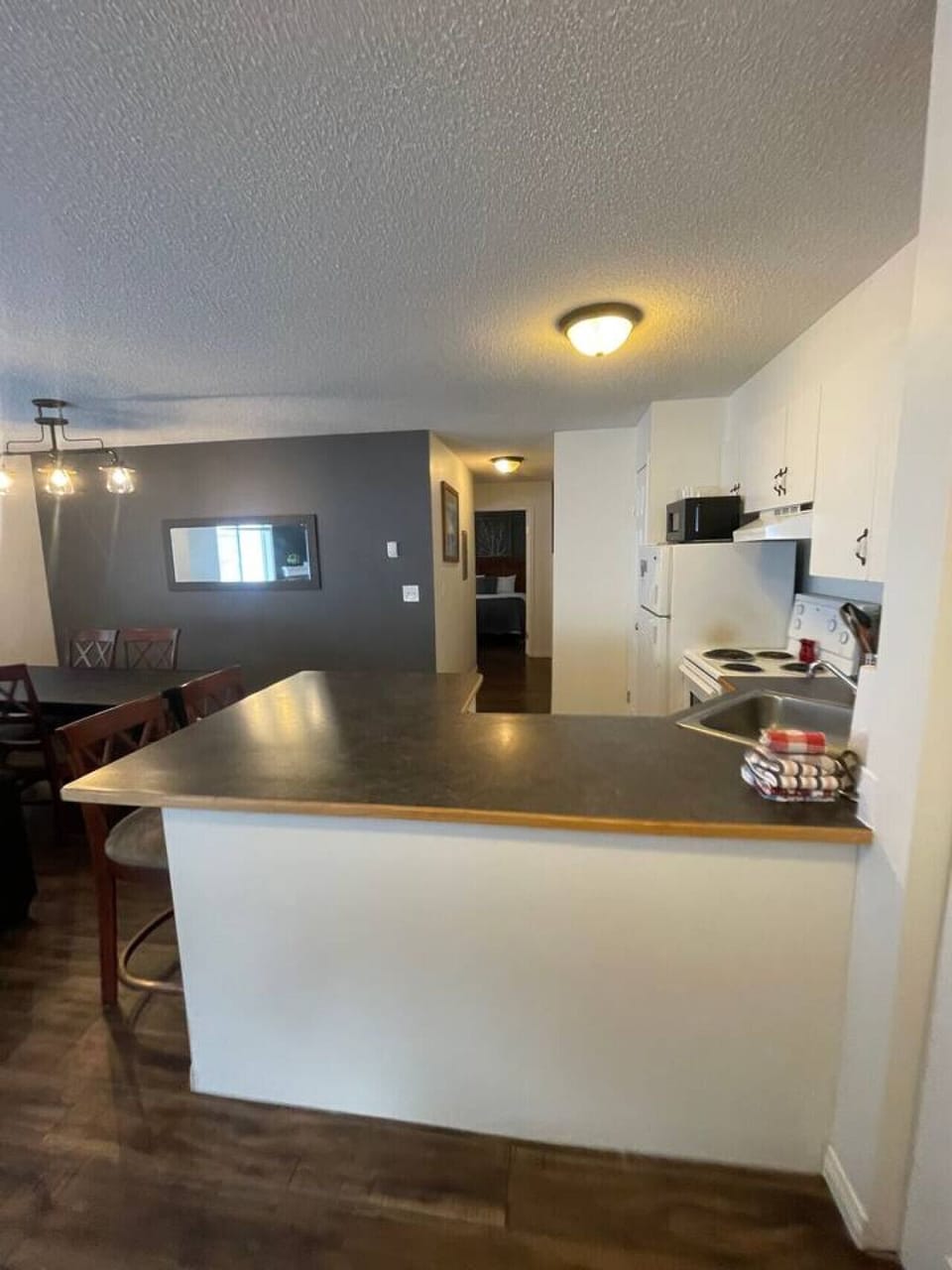 Open concept kitchen