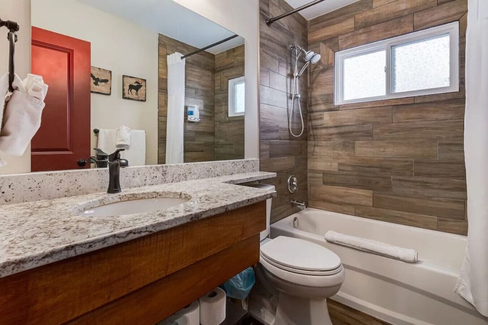 Bathroom with soaker tub