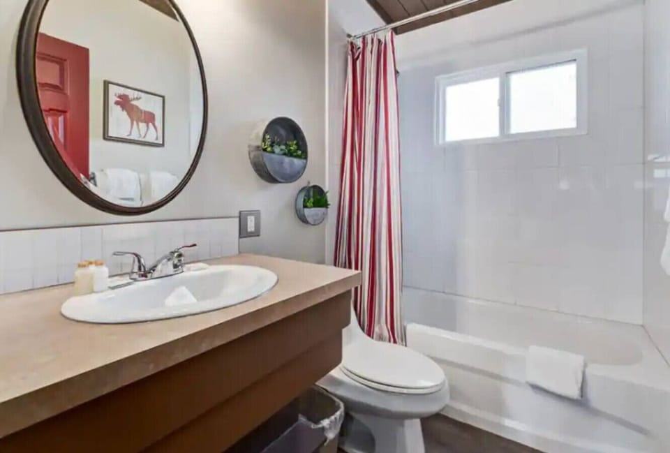 Bathroom with soaker tub
