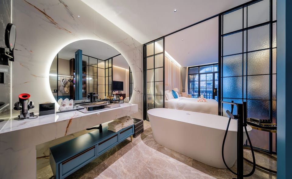 Romantic Double Room, Garden View | Bathroom | Slippers
