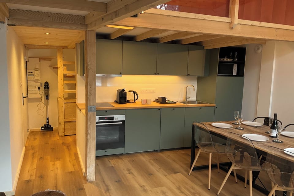 Kitchen and dining area