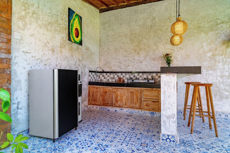 Villa, 1 Bedroom, Private Pool | Private kitchen | Fridge, microwave, stovetop, cookware/dishes/utensils