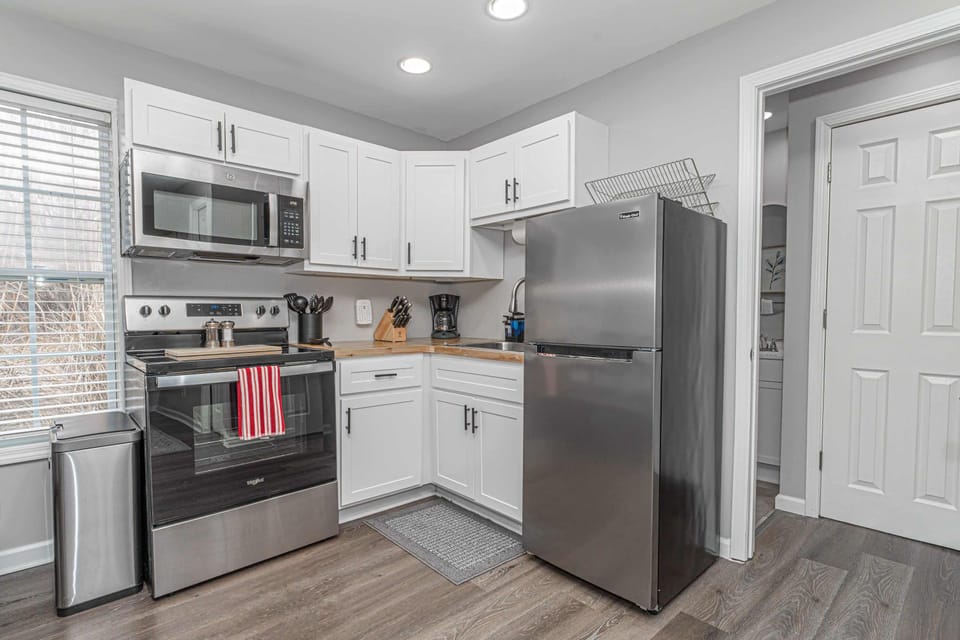 Fully stocked kitchen