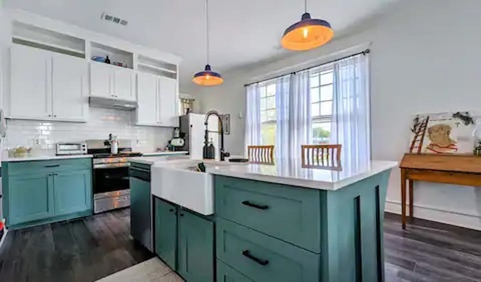 Huge kitchen on the 2nd floor.