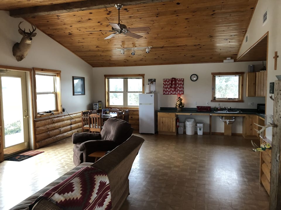 Cabin, 2 Bedrooms, Resort View | Private kitchen | Fridge, microwave, oven, stovetop