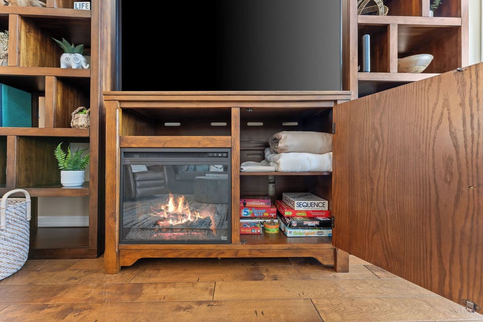 Spend your evenings by the fire playing board games
