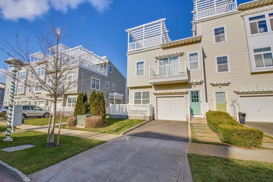 Front of the house with own parking space