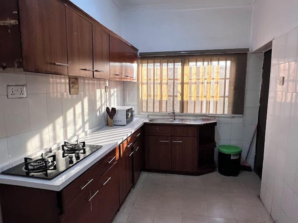 Family Apartment, Balcony, City View | Private kitchen | Fridge, microwave, oven, stovetop