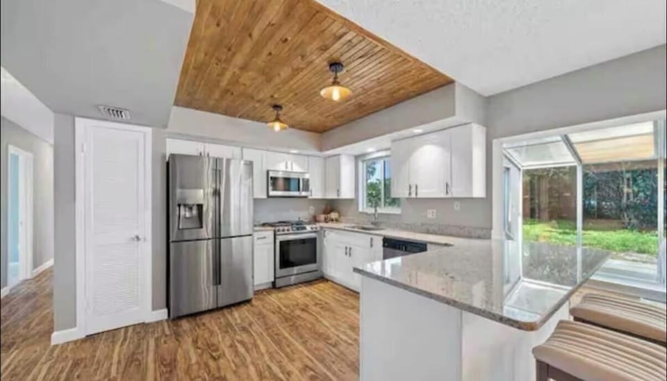 Spacious kitchen with plenty of counter space—perfect for cooking and gathering.