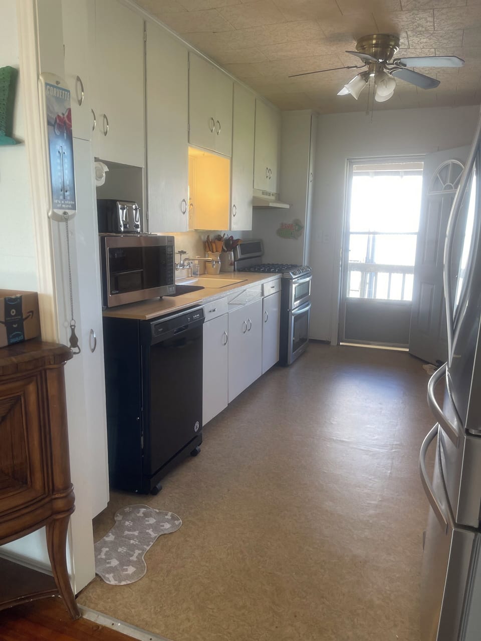 Kitchen fully stocked with cooking utensils