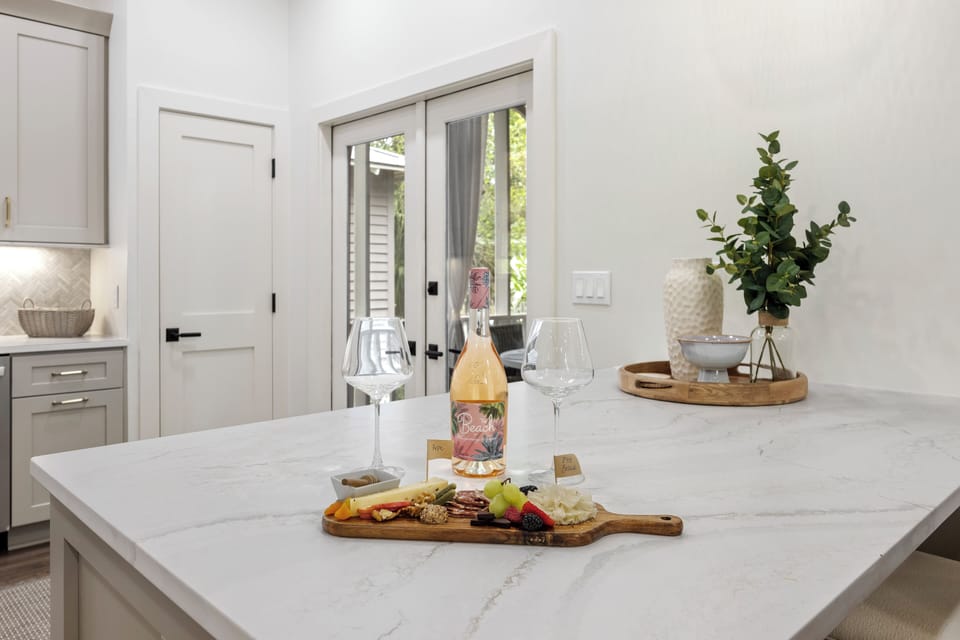 Enjoy the kitchen island while you cook a delicious meal