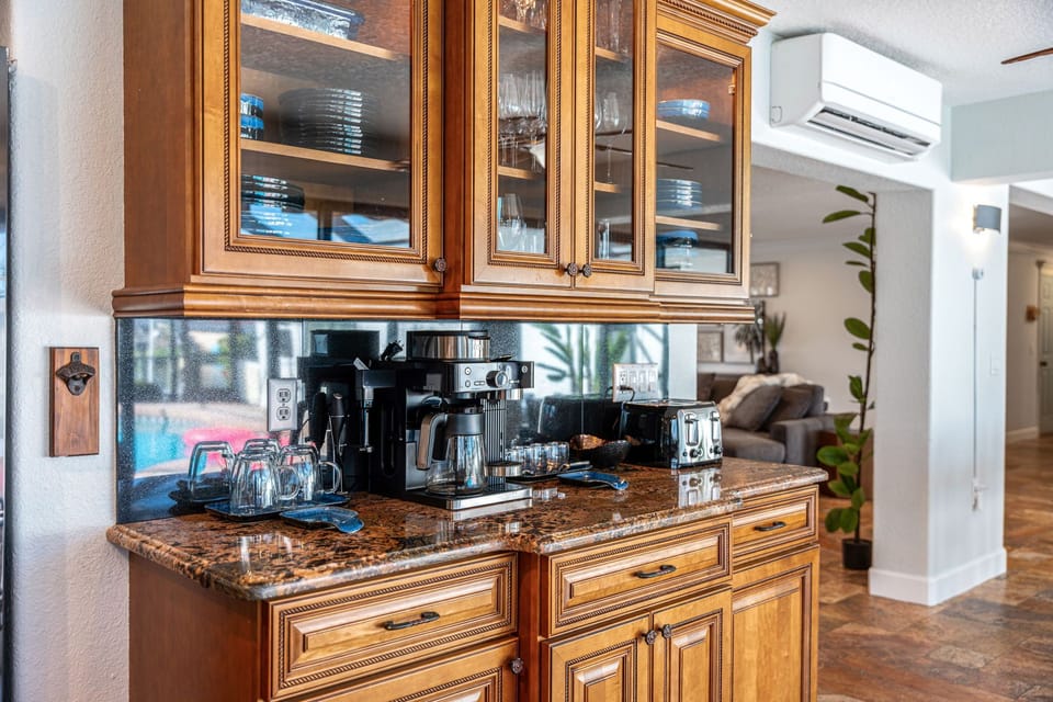 Start your mornings right at the coffee station.