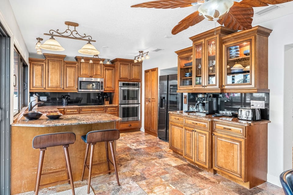 Create culinary masterpieces in this well-equipped kitchen.