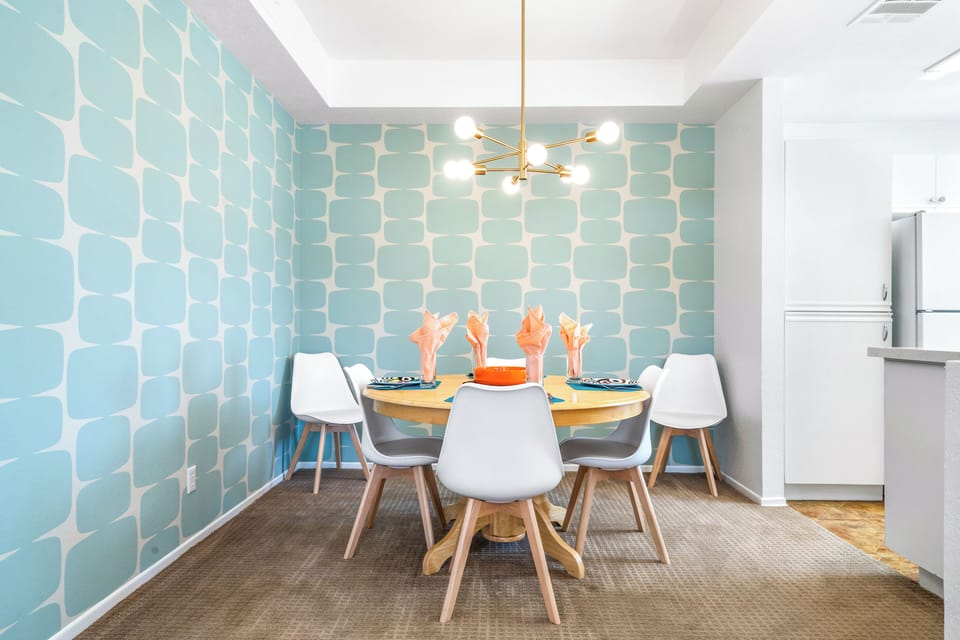 Photo of old dining table