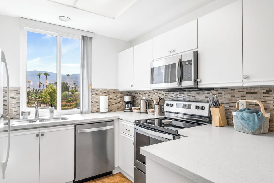 Spacious Kitchen with Views