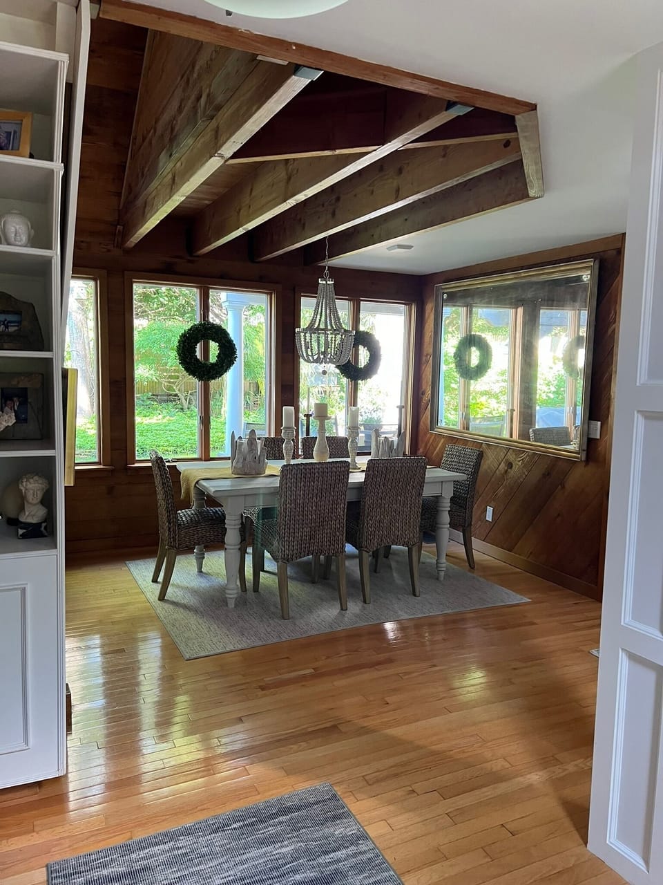 Dining Area, Overlooking private backyard