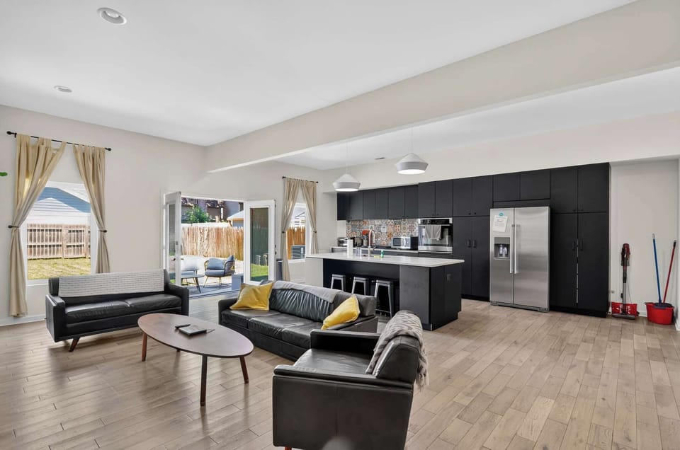 Full Kitchen and Living Area