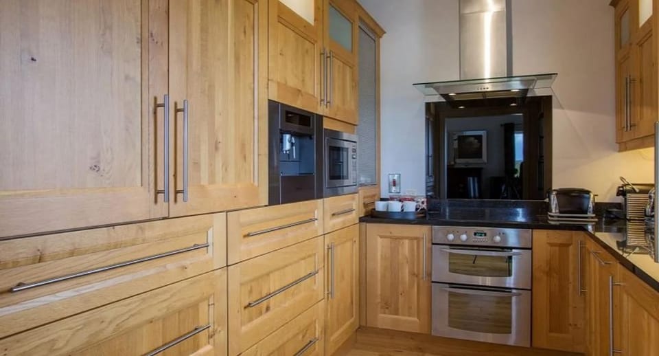 Villa | Private kitchen | Fridge, microwave, oven, stovetop