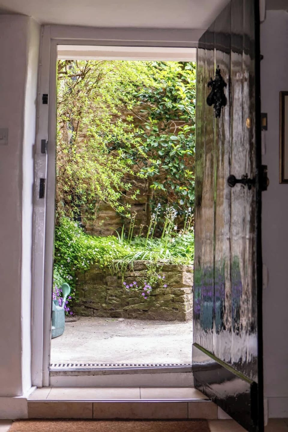 Door from kitchen to the garden