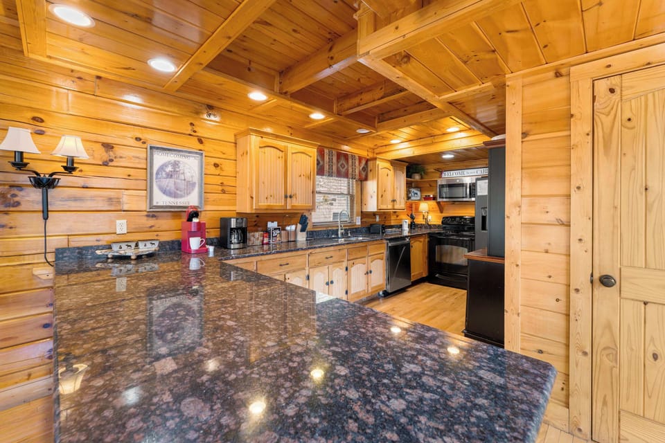 Meals will be made easy in the full kitchen 