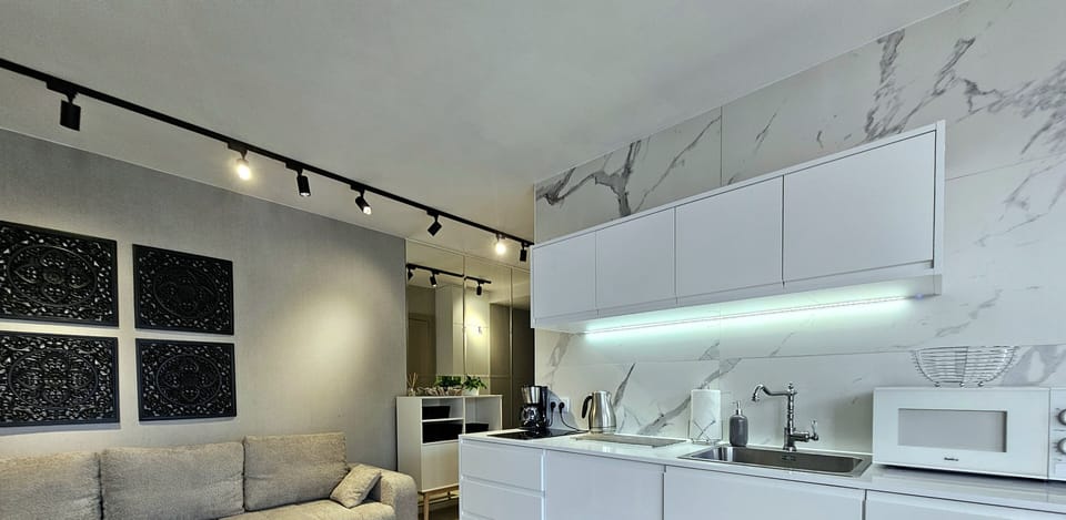 Comfort Apartment, Balcony | Private kitchen | Fridge, microwave, stovetop, dishwasher