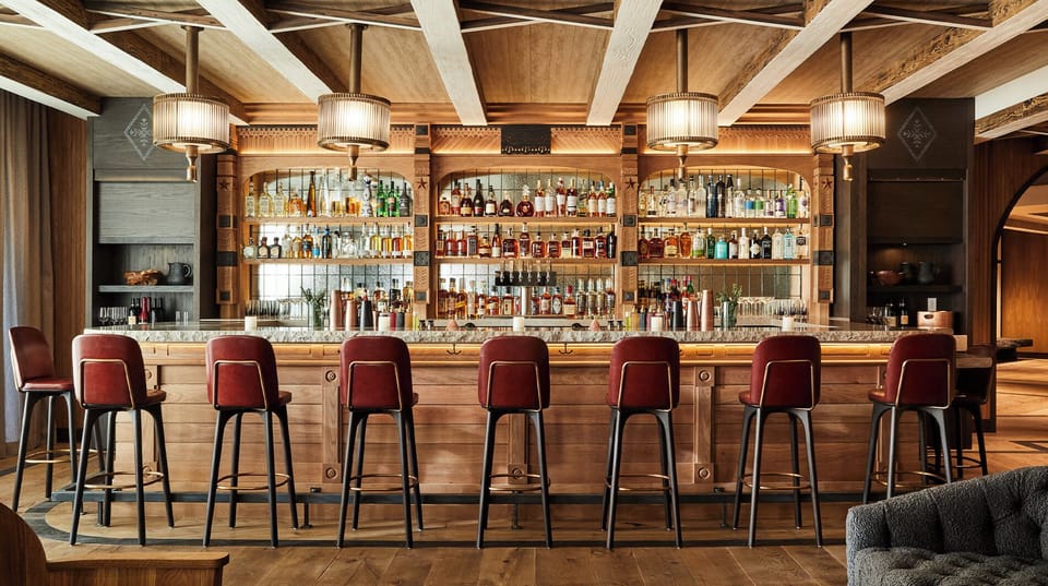 Madeline hotel and residences auberge resorts collection timber room bar