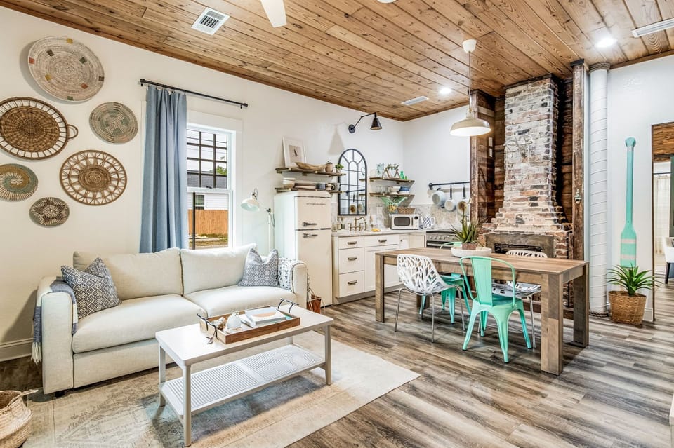 Cozy living room with books
