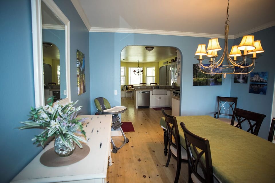 View of kitchen from dining room 