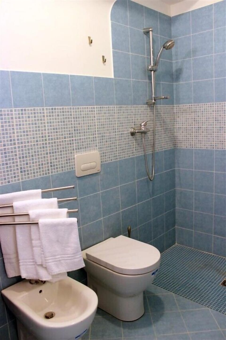 Shower, free toiletries, hair dryer, bidet