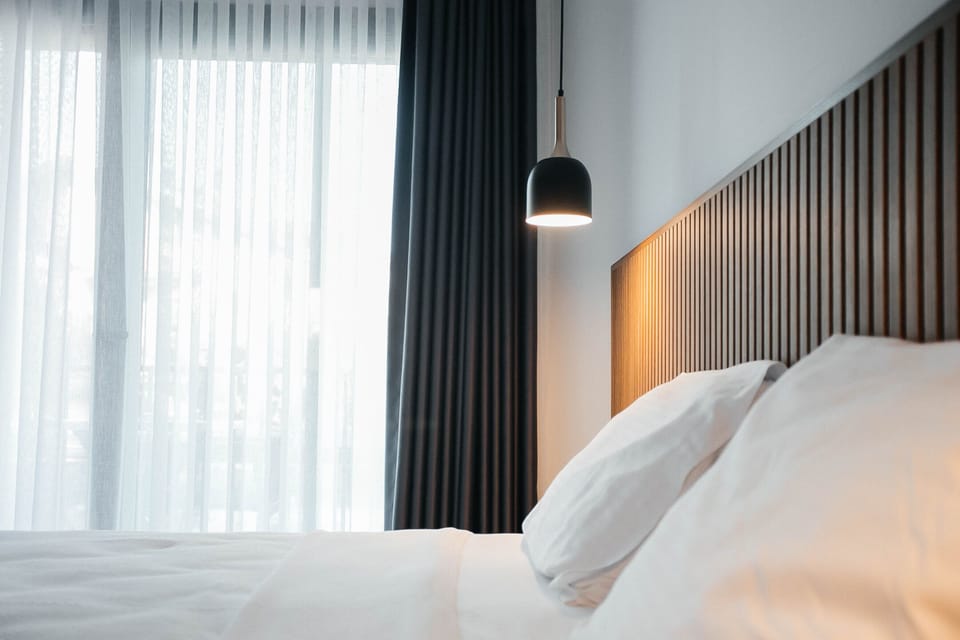 Premium Studio Suite | Desk, iron/ironing board