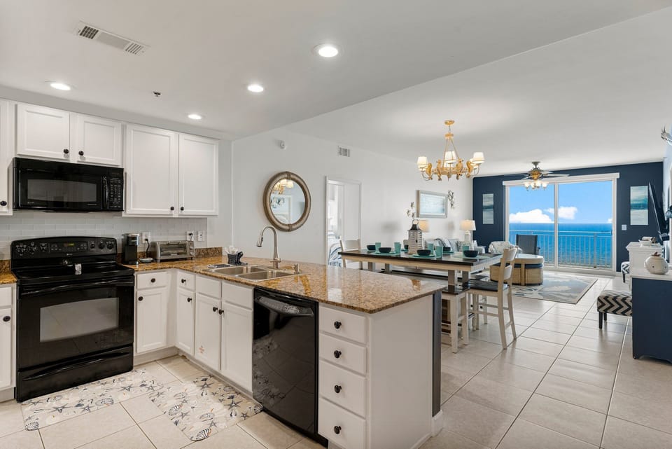 The fully equipped kitchen awaits!