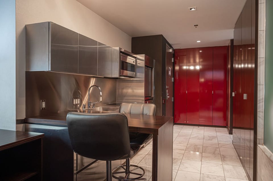 Fully Equipped Kitchenette Area