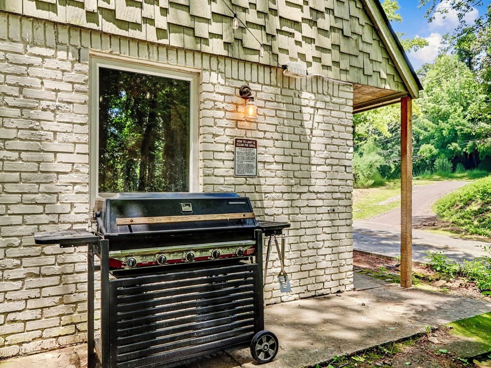 Grill dinner and enjoy outdoor dining together