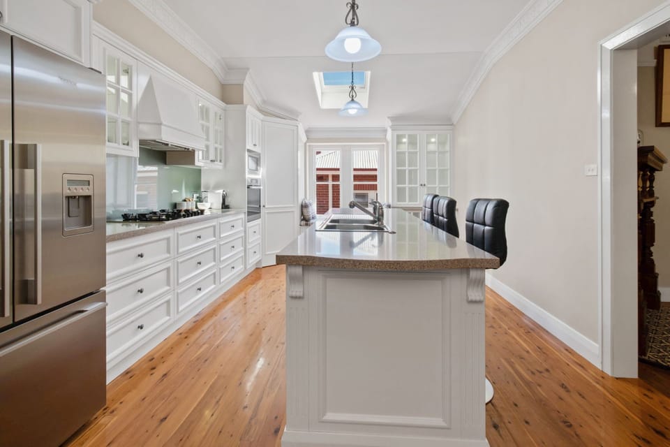 Kitchen + NESPRESSO Coffee Machine + Breakfast Bar & Stools