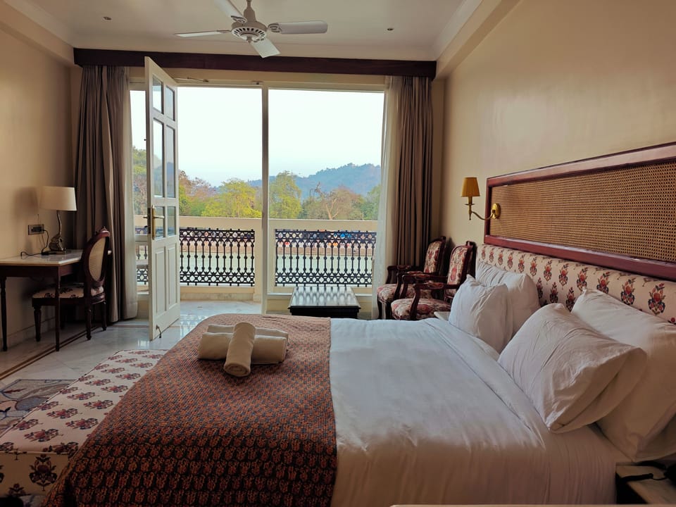 Ganga View Suite Room With Private Balcony | Soundproofing, iron/ironing board, free WiFi, bed sheets