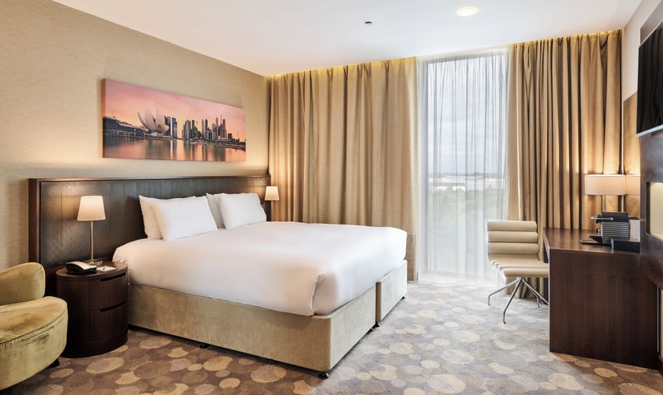 In-room safe, desk, laptop workspace, soundproofing