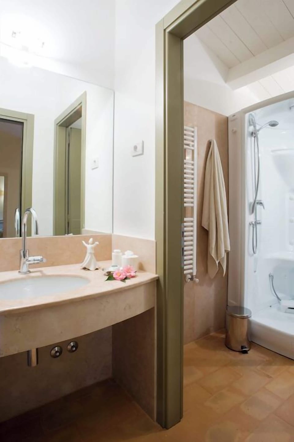 Villa | Bathroom | Hair dryer, slippers, bidet, soap