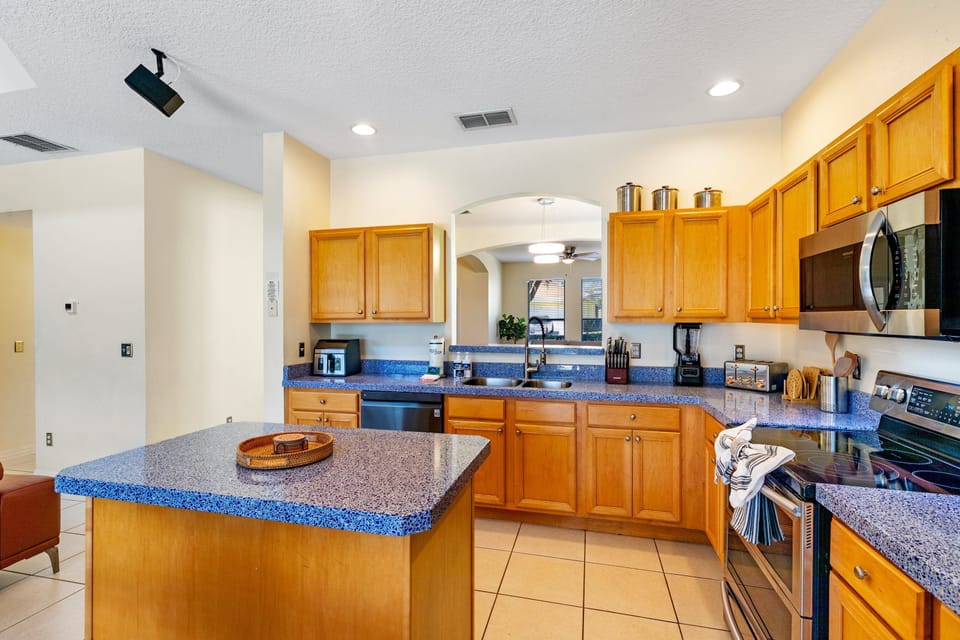 Alternate view of the kitchen.