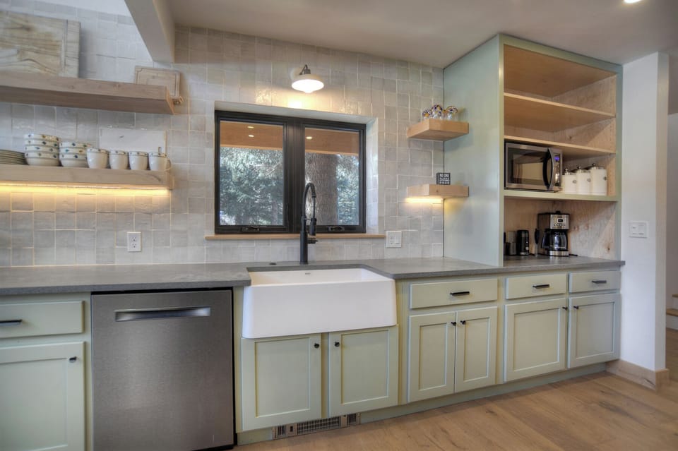 Fully stocked kitchen