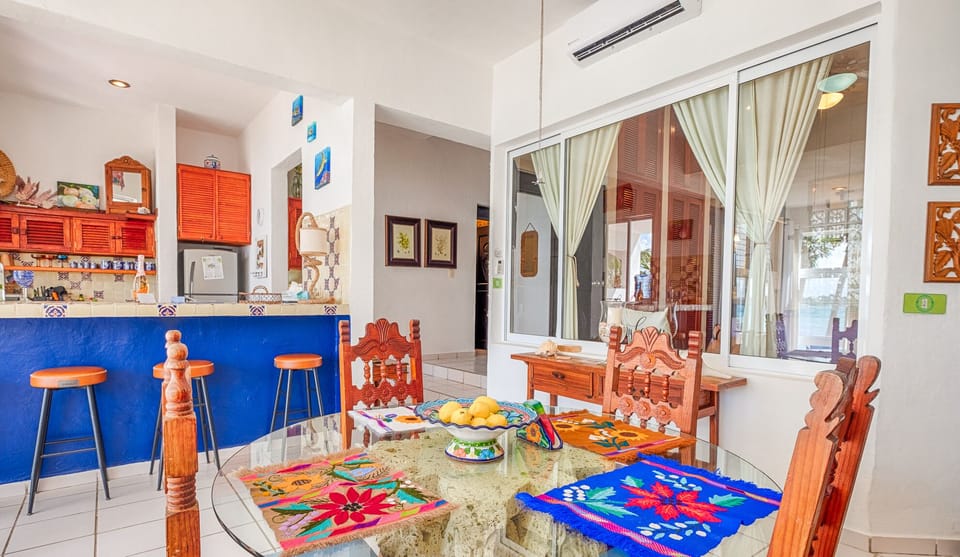 Dining area and kitchen
