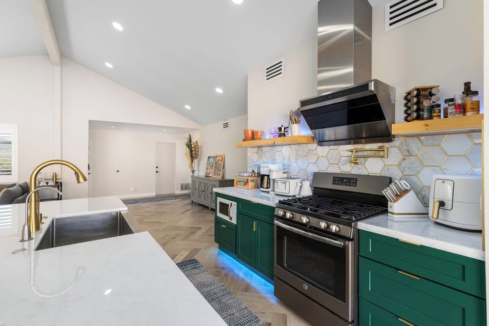 Chef's kitchen at Maison Du Soleil