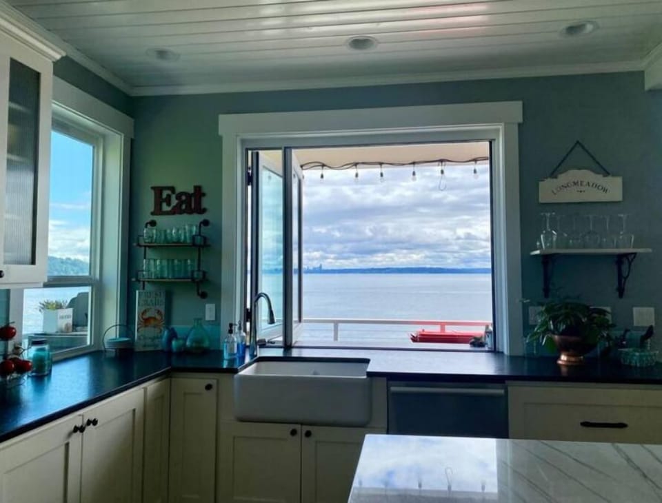 This is the view out the kitchen sink window!