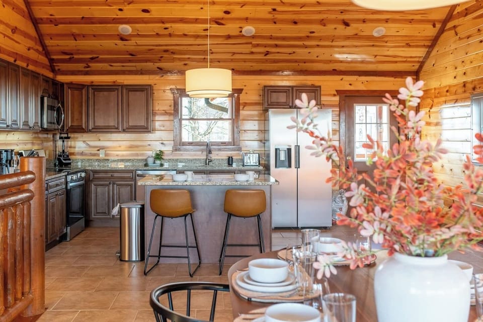 Enjoy the open floor plan with the kitchen and dining next to each other and adjacent to the living room
